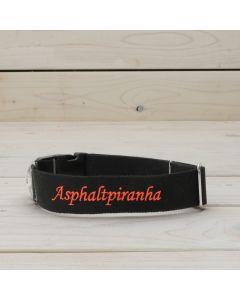 Hundehalsband "Asphaltpiranha"